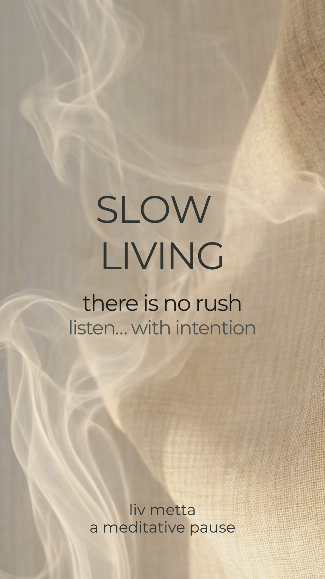Slow Living. A Bite Size Gentle Meditation to Slow Down & Return to Yourself