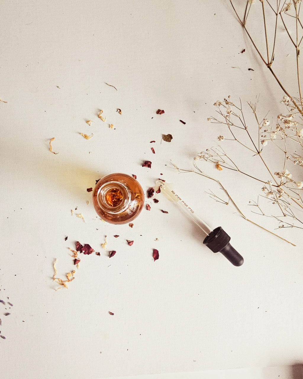 Face Oil on a plain background