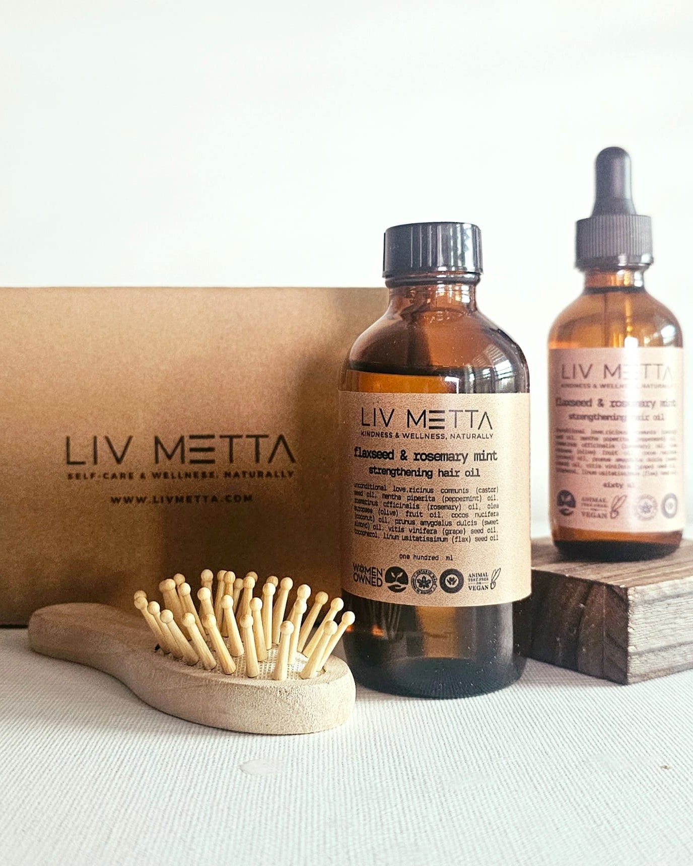 Buy 100ml Get 60 ml FREE - Flaxseed & Rosemary Hair Oil Gift Set