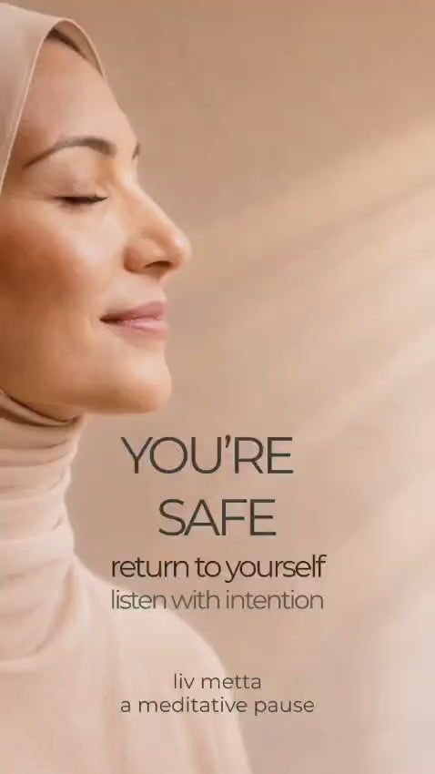 You're Safe. A Bite Size Calming Meditation to Soften, Release & Breathe Again